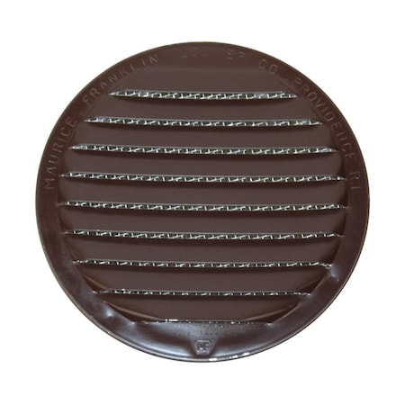 Maurice Franklin Lou Maurice Franklin Louver 4 in. W X 4 in. L Gloss Brown Aluminum Mini Louver RLB-100  4